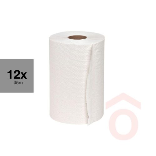 Kéztörlő 14cm 45m 12db 2r.x18g 19x22,8cm/197lap fehér 