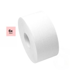 Toalettpapír 26cm 2r.x16g 6db 220m 9x23cm/965lap HÓFEHÉR