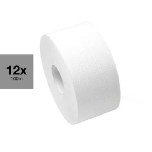 Toalettpapír 19cm 2r.x16g 12db 100m 9x23cm/439lap HÓFEHÉR