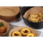 Air fryer sütőpapír olaj nélküli sütőhöz - KÖR, 20cm - 50 db/csomag