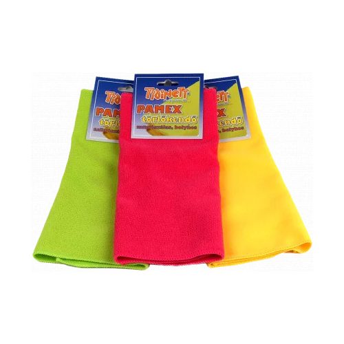 KEFA PAMEX lavete din microfibră (set de 3 buc., cu perie, 30x40 cm)
