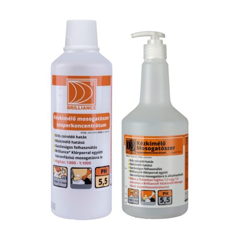 Brilliance® Kézkímélő mosogatószer szuperkoncentrátum 1 liter + adagoló flakonnal