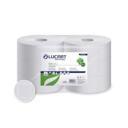   Lucart Eco 28 J, nagy tekercses toalettpapír,2 rétegű,fehér,6tek./zsugor