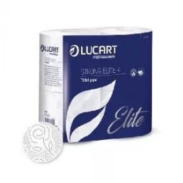   Lucart Elite 4kistekercses toalettpapír, 4r., cell., 140lap/tek., 4tek./csomag, 14 csomag/zsugor