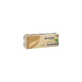   Lucart EcoNatural 10, háztartási toalettpapír, 2r.,havana, 180lap/tek.,10tek./cs.,12cs./zsugor