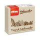Lucart Fato Drink Natural szalvéta, 2r., 24x24cm, 100lap/cs., 12cs./karton