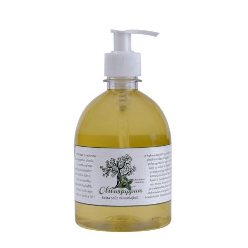 Săpun cu ulei de măsline (extra virgin) și extract de mentă 500 ml