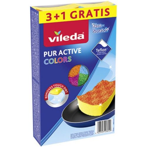 Burete de spălare Vileda Color Pur Active (3+1 buc)
