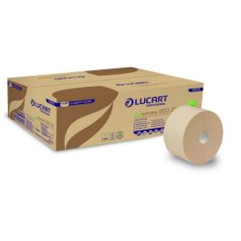  Lucart EcoNatural 900 ID, tekercses toalettpapír, 2r., 900lap/tek.,12tek./kart.