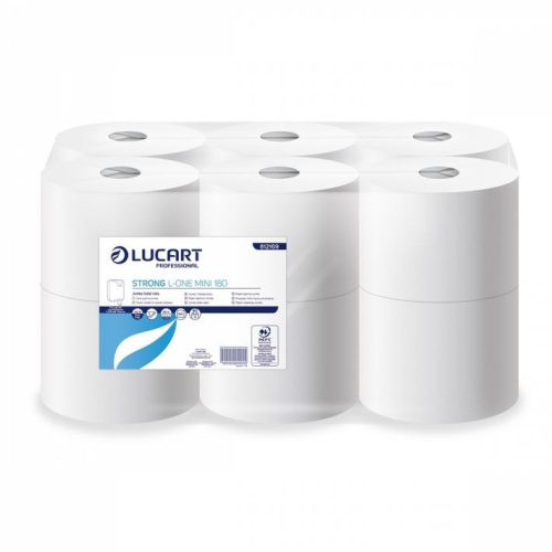 Lucart Strong L-One Mini toalettpapír, 2r., cell., 800lap/tek.,12tek./zsugor